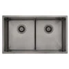 Bella Vista Luminare Sink 760 X 440mm Double Bowl Sink Gunmetal