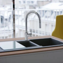 Franke Eos Neo Stainless Steel Pull-Out Tap -Cook & Bathe TA9601 lifestyle 83c28734 40de 4112 bf52 e846f1a36193