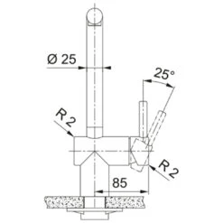 Franke Atlas Neo Stainless Steel Pull-Out Tap -Cook & Bathe TA9701 spec1