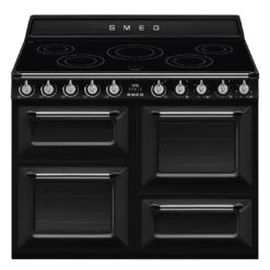 Smeg 110cm Victoria Induction Triple Cavity Cooker Freestanding Cooker Black