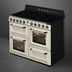 Smeg 110cm Victoria Induction Triple Cavity Cooker Freestanding Cooker Cream -Cook & Bathe TR4110IP2 1