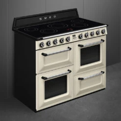 Smeg 110cm Victoria Induction Triple Cavity Cooker Freestanding Cooker Cream -Cook & Bathe TR4110IP2 2