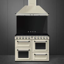 Smeg 110cm Victoria Induction Triple Cavity Cooker Freestanding Cooker Cream -Cook & Bathe TR4110IP2 3