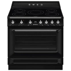 Smeg 90cm Victoria Induction MF Freestanding Cooker Black