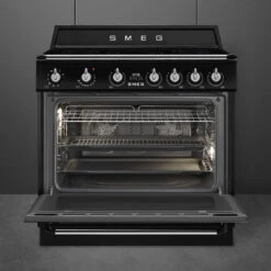 Smeg 90cm Victoria Induction MF Freestanding Cooker Black -Cook & Bathe TR90IMBL 2