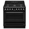 Smeg 90cm Victoria Dual Fuel MF Freestanding Cooker Black
