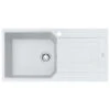 Franke Urban Fragranite Polar White Right Hand Single Bowl Sink With Drainer Kit