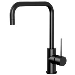 Phoenix Vivid Slimline Squareline Sink Mixer 220mm, Matte Black