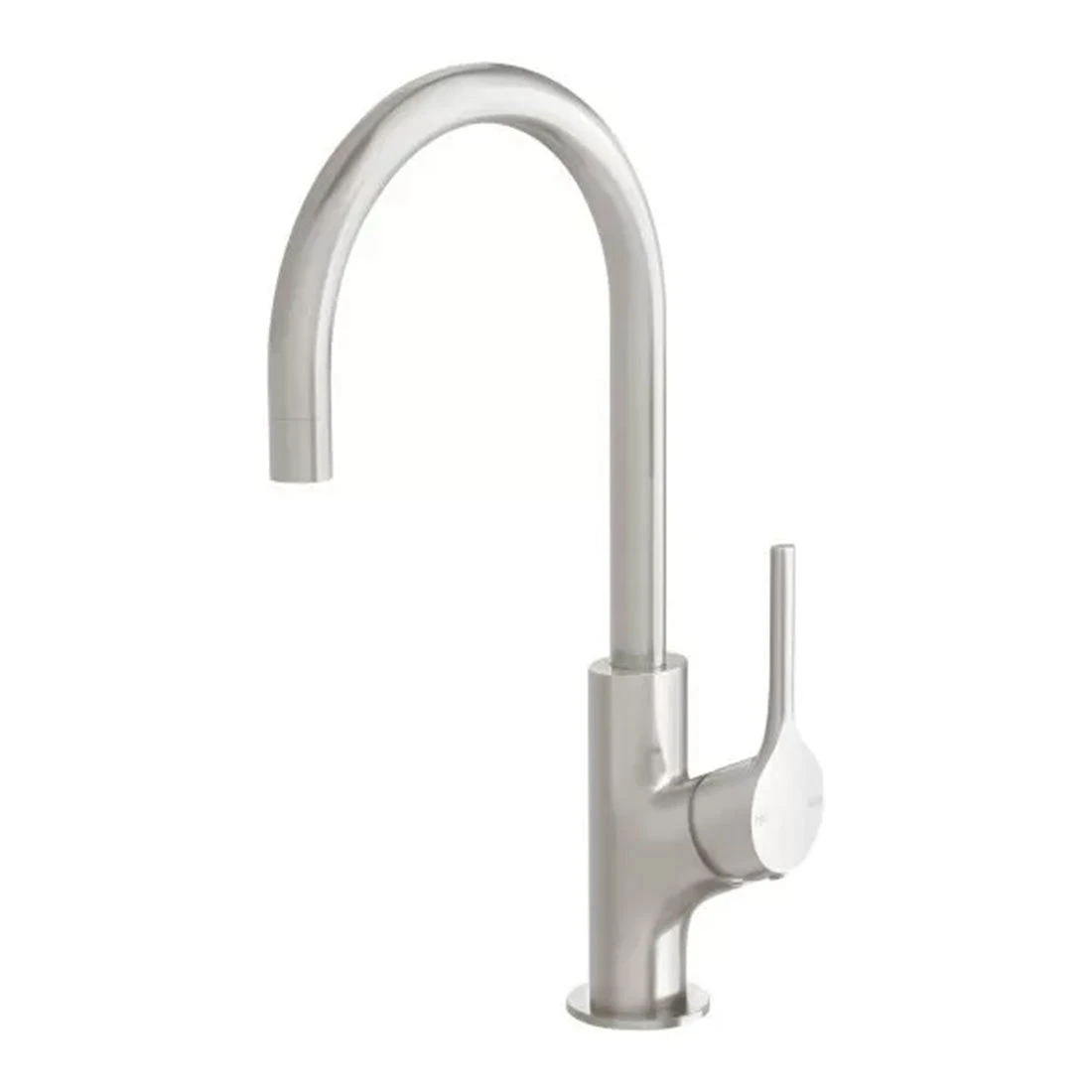 Phoenix Vivid Slimline Oval Sink Mixer 160mm Gooseneck Brushed Nickel Phoenix Vivid Slimline Oval Sink Mixer 160mm Gooseneck Brushed Nickel -Cook & Bathe VV735 40 product web