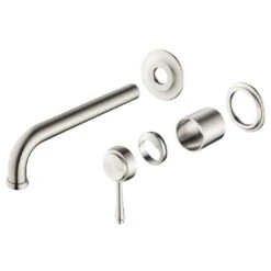 Bella Vista Mica Heritage Wall-Spout Combo Brushed Nickel (Trim Kit Only)
