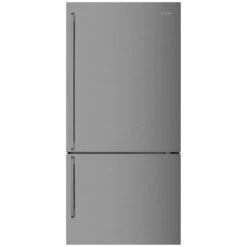 Westinghouse Bottom Freezer Refrigerator Pole Handles Right 496L Dark Stainless Steel