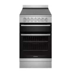 Westinghouse 54cm Freestanding Electric Oven And Ceramic Cooktop Stainless Steel -Cook & Bathe WFE542SCB 1