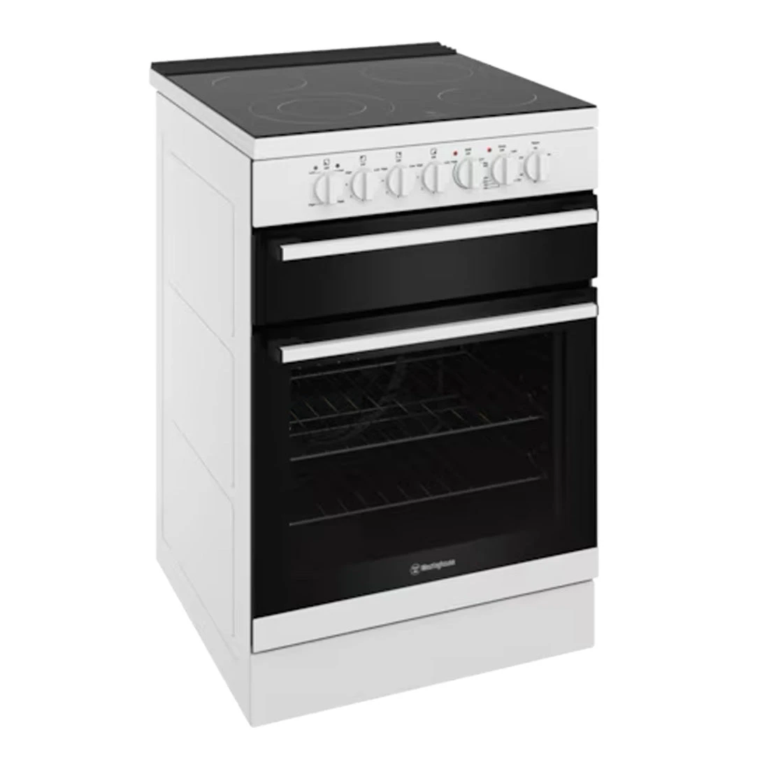 Westinghouse 60cm Freestanding Electric Oven and Ceramic Cooktop White Westinghouse 60cm Freestanding Electric Oven And Ceramic Cooktop White -Cook & Bathe WFE642WCB