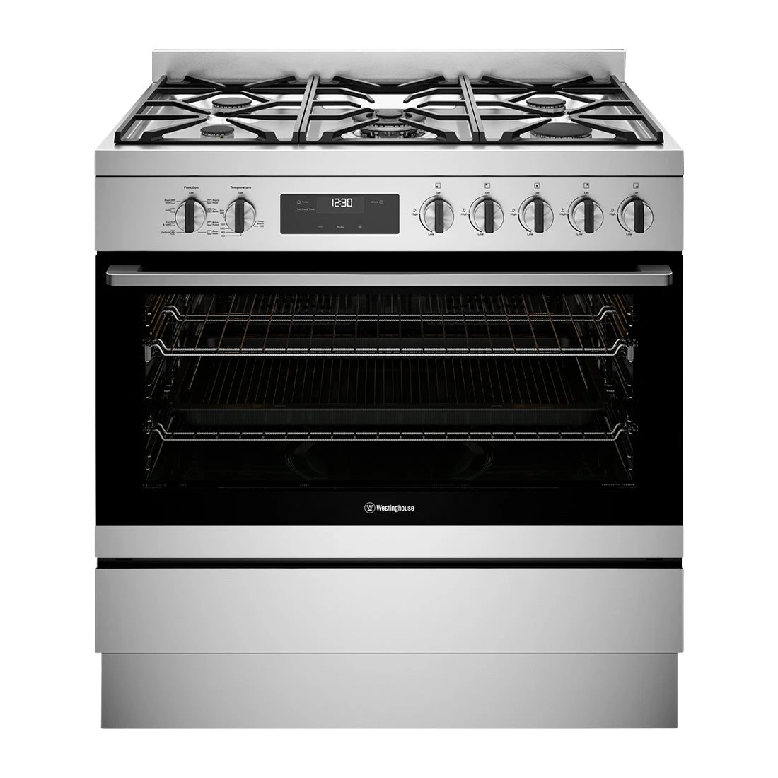 Westinghouse 90cm Dual Fuel Freestanding Oven Stainless Steel Westinghouse 90cm Dual Fuel Freestanding Oven Stainless Steel -Cook & Bathe WFE9515SD 1