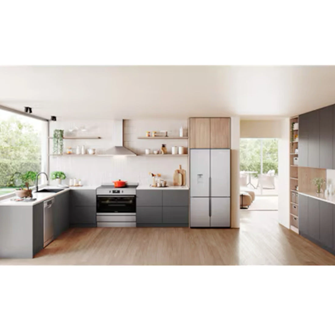 Westinghouse 90cm Electric Freestanding Oven with AirFry Stainless Steel Westinghouse 90cm Electric Freestanding Oven With AirFry Stainless Steel -Cook & Bathe WFE9546SD lifestyle