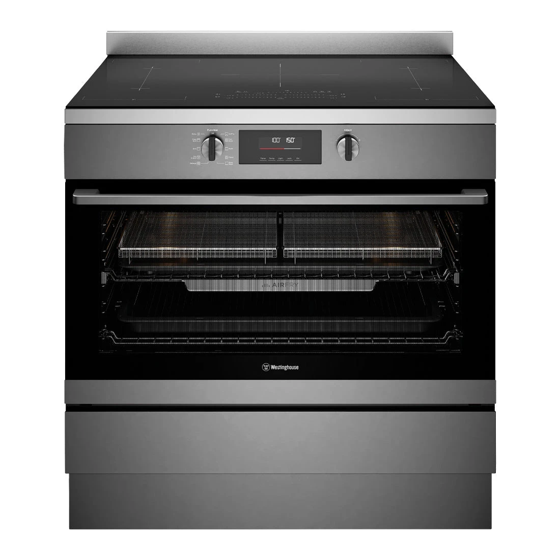 Westinghouse 90cm Electric Freestanding Oven with AirFry Dark Stainless Steel Westinghouse 90cm Electric Freestanding Oven With AirFry Dark Stainless Steel -Cook & Bathe WFE9756DD 1