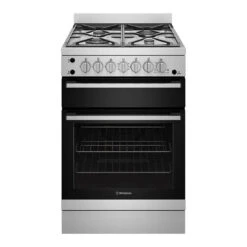 Westinghouse 60cm Freestanding Gas Oven And Gas Cooktop With Separate Grill Stainless Steel