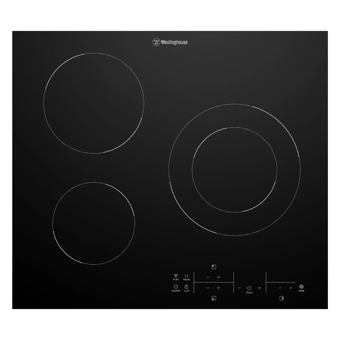 Westinghouse 60cm 3 Zone Ceramic Cooktop Westinghouse 60cm 3 Zone Ceramic Cooktop -Cook & Bathe WHC633BE