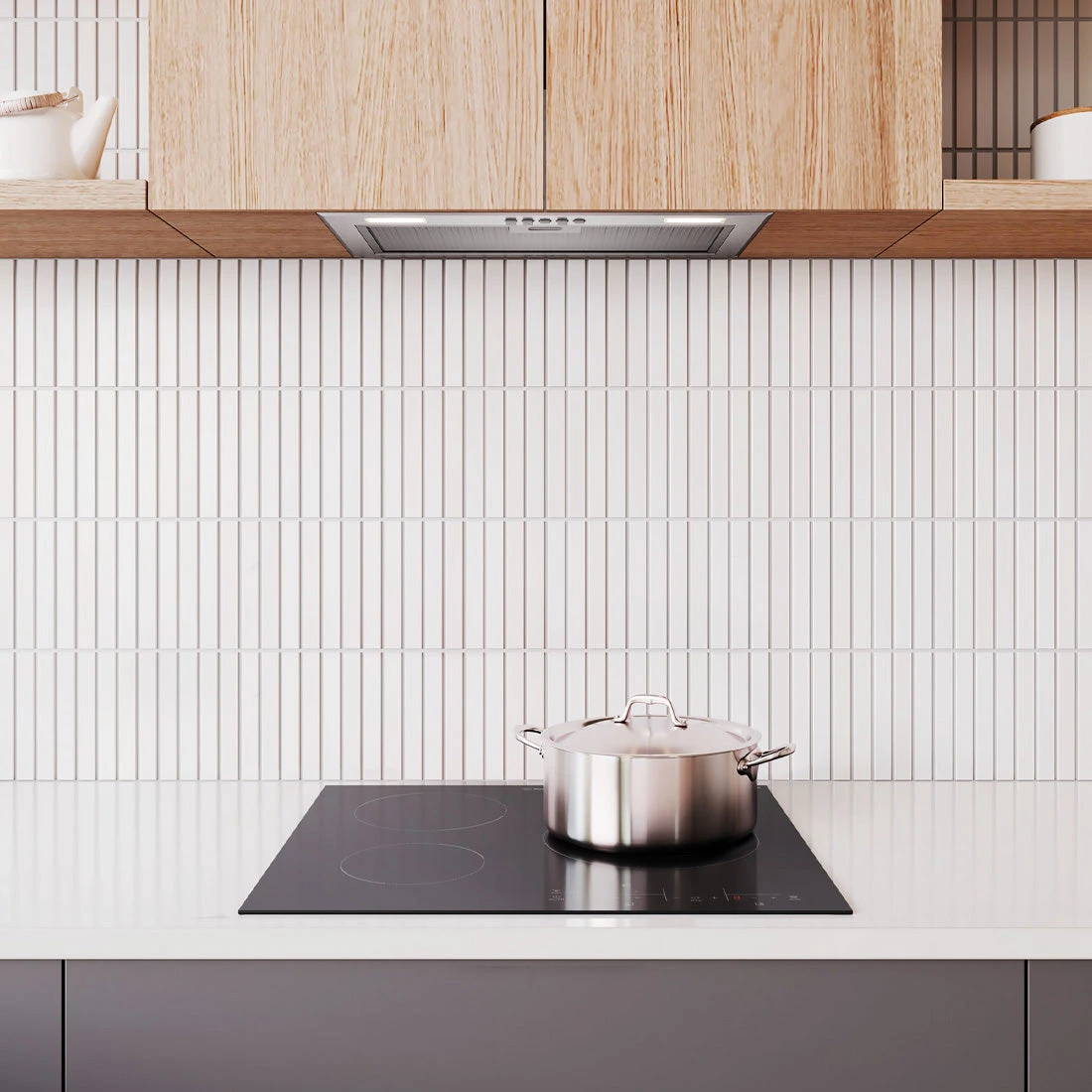 Westinghouse 60cm 3 Zone Ceramic Cooktop Westinghouse 60cm 3 Zone Ceramic Cooktop -Cook & Bathe WHC633BE lifestyle