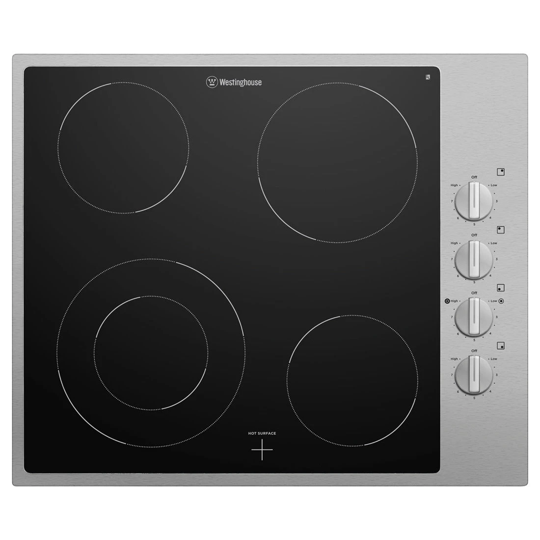 Westinghouse 60cm 4 Zone Ceramic Cooktop Stainless Steel Trim Westinghouse 60cm 4 Zone Ceramic Cooktop Stainless Steel Trim -Cook & Bathe WHC642SC 2