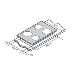 Westinghouse 90cm 4 Zone Ceramic Cooktop -Cook & Bathe WHC943BD spec