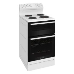 Westinghouse 54cm Freestanding Electric Oven And Solid Cooktop White