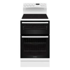 Westinghouse 54cm Freestanding Electric Oven And Ceramic Cooktop White -Cook & Bathe WLE543WCB