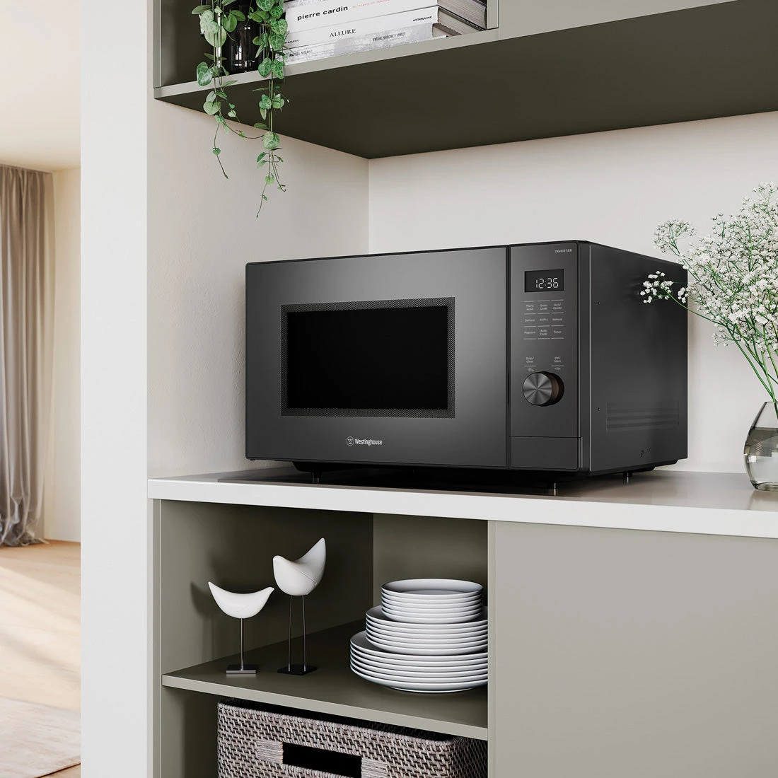 Westinghouse 42L Countertop Combination Microwave Oven Westinghouse 42L Countertop Combination Microwave Oven -Cook & Bathe WMC4207GA lifestyle