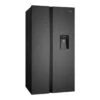 Westinghouse 619L Side By Side Fridge Matte Charcoal Black