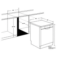 Westinghouse 60cm Stainless Steel 14 Place Freestanding Dishwasher -Cook & Bathe WSF6604XB spec