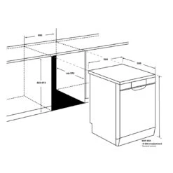 Westinghouse 60cm Stainless Steel 15 Place Freestanding Dishwasher -Cook & Bathe WSF6606XB spec