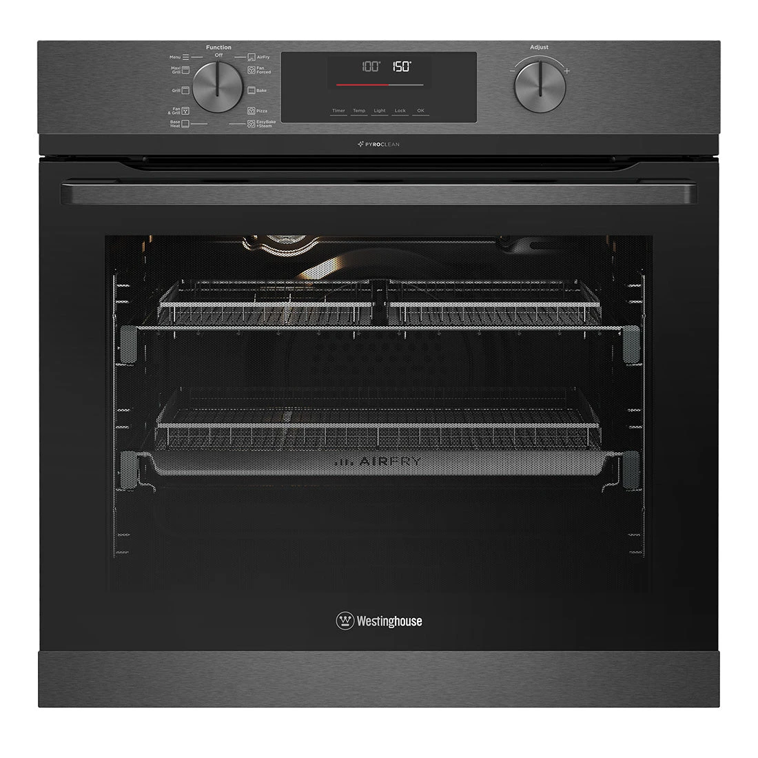 Westinghouse 10 Function Pyrolytic Steam Oven 60cm Dark Stainless Steel Westinghouse 10 Function Pyrolytic Steam Oven 60cm Dark Stainless Steel -Cook & Bathe WVEP6717DD product web