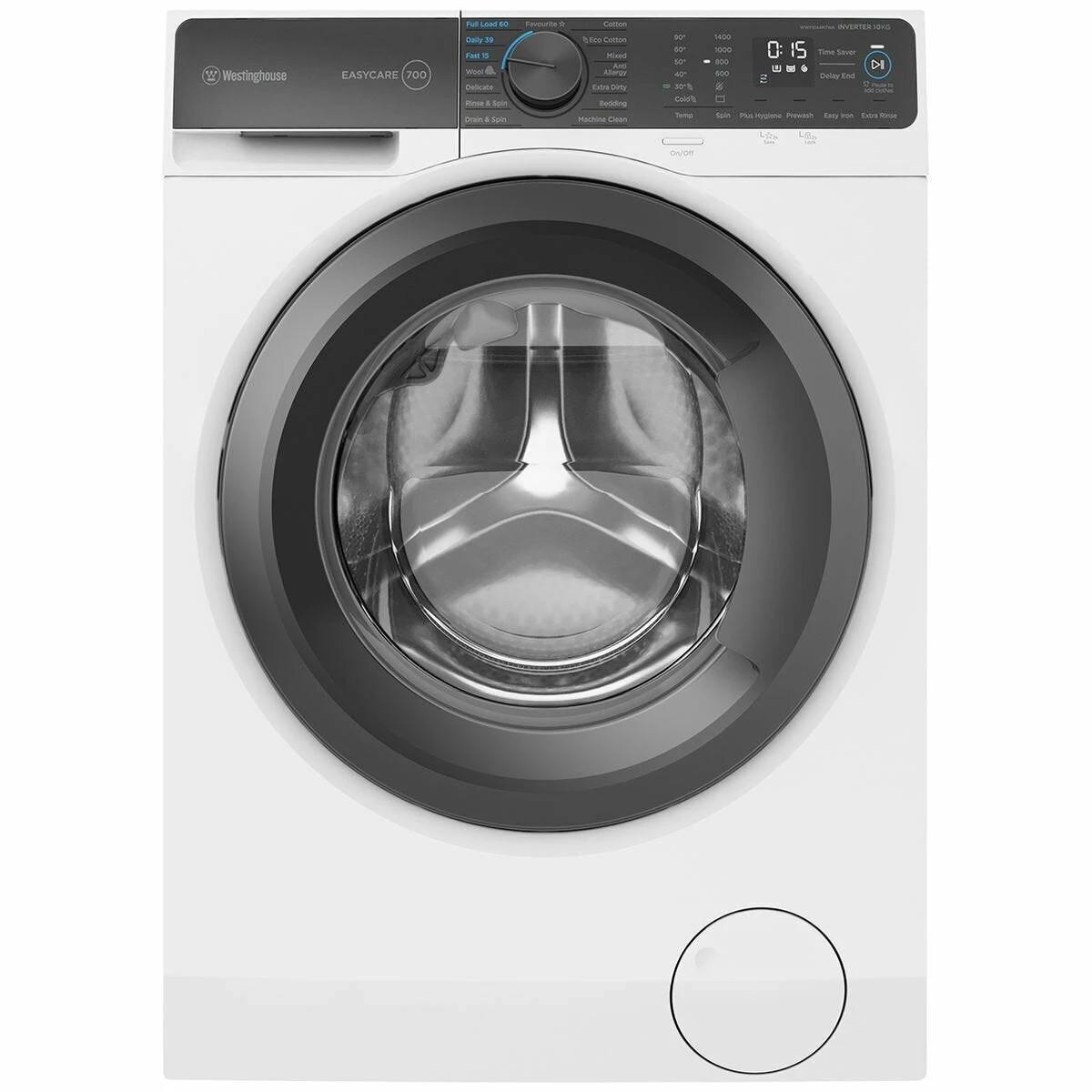 Westinghouse EasyCare Front Load Washer 10kg White Westinghouse EasyCare Front Load Washer 10kg White -Cook & Bathe WWF1044M7WA product1