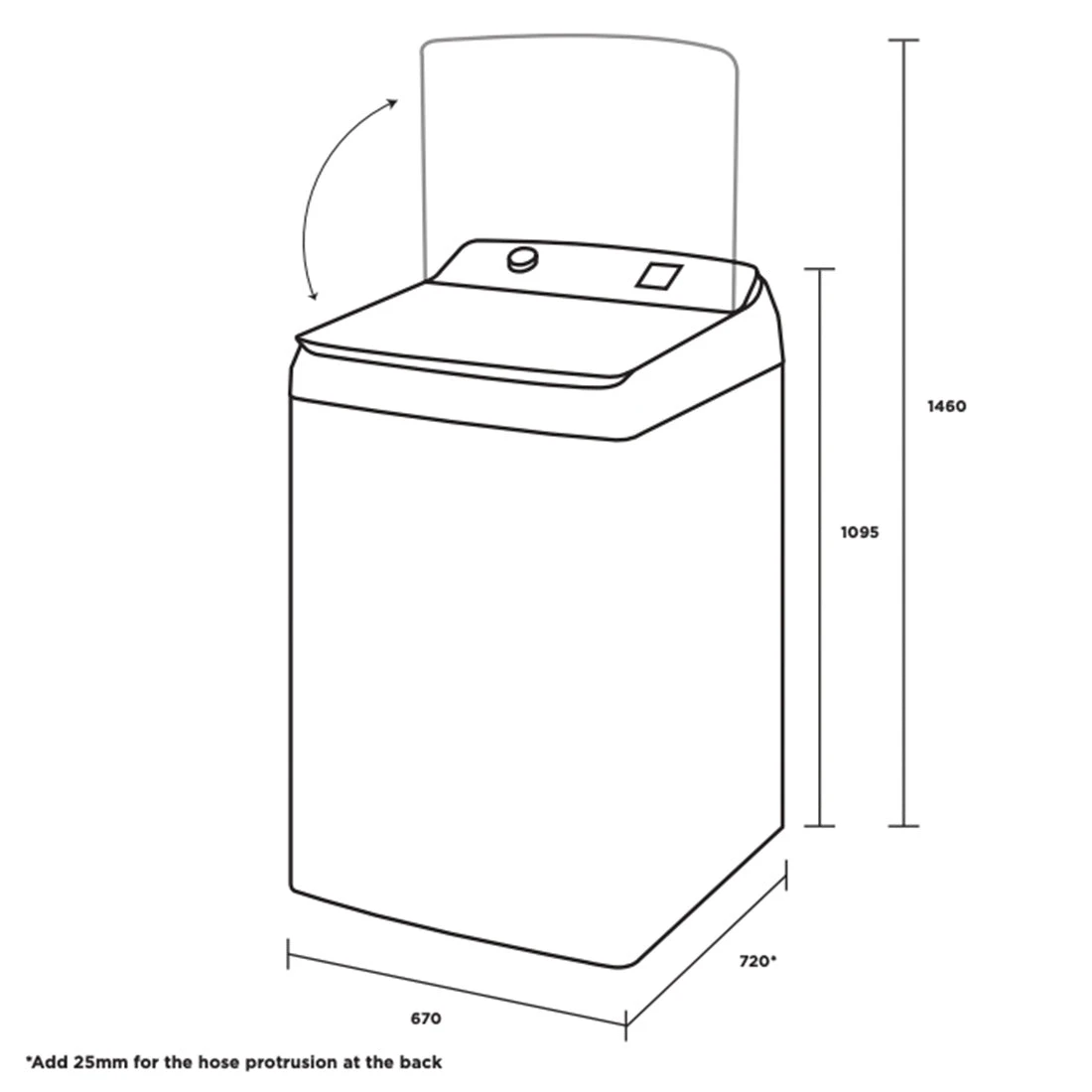 Westinghouse 11kg EasyCare 700 Top Load Washer Westinghouse 11kg EasyCare 700 Top Load Washer -Cook & Bathe WWT1184C7WA spec
