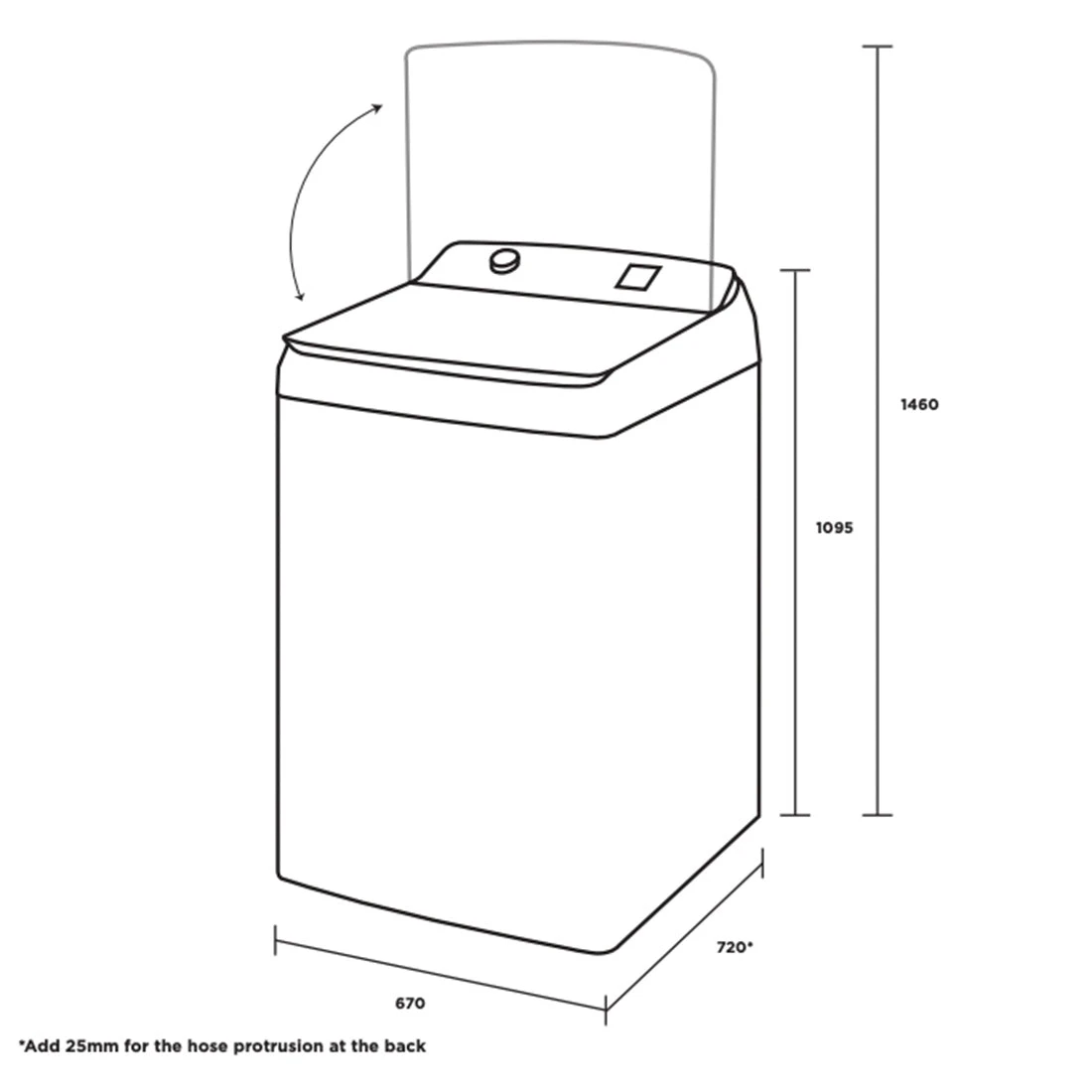 Westinghouse 12kg EasyCare 700 Top Load Washer Westinghouse 12kg EasyCare 700 Top Load Washer -Cook & Bathe WWT1284M7WA spec