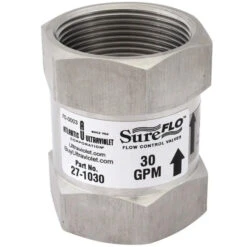 Atlantic UV Flow Control: 30 GPM 1-1/2" FNPT - NSF 61 / 372 Approved - 304SST(Flow Control 30 Gpm 304 Sst Fnpt Nsf 61 372 27 1030)