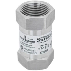 Atlantic UV Flow Control: 12 GPM - 1" FNPT - NSF 61 / 372 Approved - 304 SST(Flow Control 12 Gpm 1 Fnpt Nsf 61 Approved 304 Sst 27 1212)
