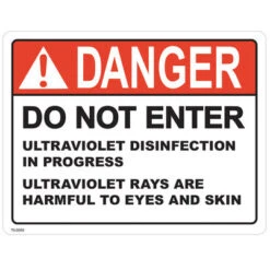 Atlantic UV 70-0059 - Danger Label - Do Not Enter 5.5 X 4.25"(Atlantic Uv 70 0059 Danger Label Do Not Enter 55425)