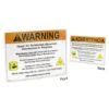 Atlantic UV 98-1828 - UV Warning Sign - Upper Room Air 8.5" X 11"(Atlantic Uv 98 1828 Uv Warning Sign Upper Room Air 85x11)