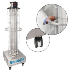Sanidyne Plus UVC Portable - 312W UV Output - Sensor Safety Shut Off - Remote(Sanidyne Plus Uv Portable Air And Surface Sanitizers)