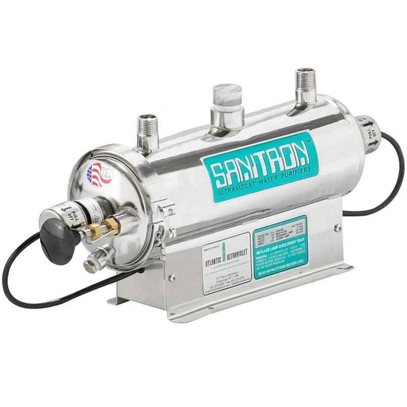 Sanitron S17A UVC Water Purifier - 3 GPM - 3/4" NPT Inlet/Outlet - Single Chamber(Sanitron uv water purifiers 3 gpm single chamber models lamp quartz sleeve included) Sanitron S17A UVC Water Purifier - 3 GPM - 3/4" NPT Inlet/Outlet - Single Chamber(Sanitron Uv Water Purifiers 3 Gpm Single Chamber Models Lamp Quartz Sleeve Included) -Cook & Bathe atluv sanitron 3
