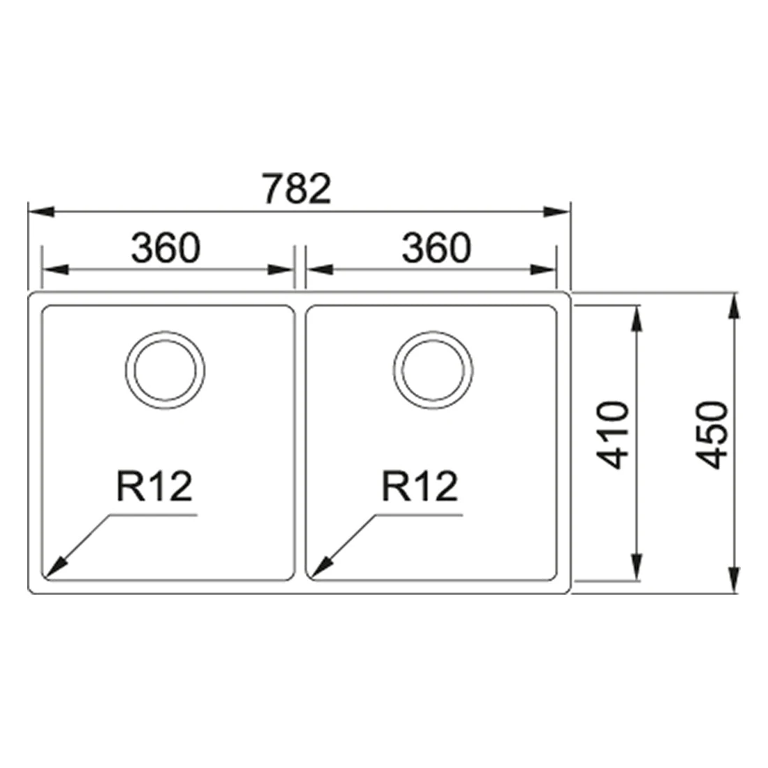 Franke Bolero Double Bowl Sink with Accessories Franke Bolero Double Bowl Sink With Accessories -Cook & Bathe box220 36 spec web
