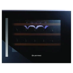Kleenmaid Built In Beverage Serving And Wine Storage Fridge 51L Black