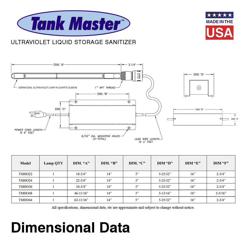 Tank Master UVC Tank Storage Sanitizer - One Lamp - 34.75" Insertion Depth - High Output(Tank master uvc tank storage sanitizer one lamp 3475 insertion depth high output) Tank Master UVC Tank Storage Sanitizer - One Lamp - 34.75" Insertion Depth - High Output(Tank Master Uvc Tank Storage Sanitizer One Lamp 3475 Insertion Depth High Output) -Cook & Bathe c2f4a5a95b05f17afb25010557a0 6406de7c 3d9b 4288 807c dcf0391aef76