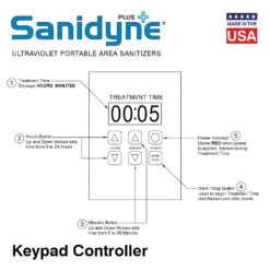 Sanidyne Plus UVC Portable - 312W UV Output - Sensor Safety Shut Off - Remote(Sanidyne Plus Uv Portable Air And Surface Sanitizers) -Cook & Bathe cde28e5c92aa7a05f717e8b2bdc9