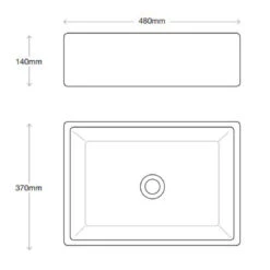 Bourne Charlotte Above Counter Basin -Cook & Bathe chbsnacw spec web
