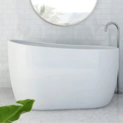 Decina Cosmo 1300mm Freestanding Bath -Cook & Bathe co1300w lifestyle web