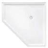 Marbletrend Flinders Polymarble Rear Outlet Corner Shower Base 914mm X 914mm