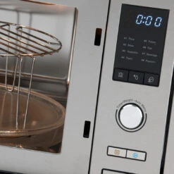 Euro Appliances Microwave Oven, Stainless Steel Front Panel, 34L -Cook & Bathe ep34mws closeup1 web