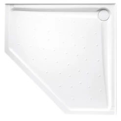 Johnsons Suisse Evo Polymarble Corner Shower Base 1000mm X 1000mm